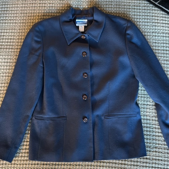 Pendleton 100% Wool Blazer Size 8 - Picture 1 of 8